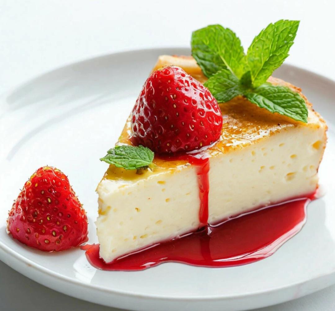 творожная запеканка с клубникой